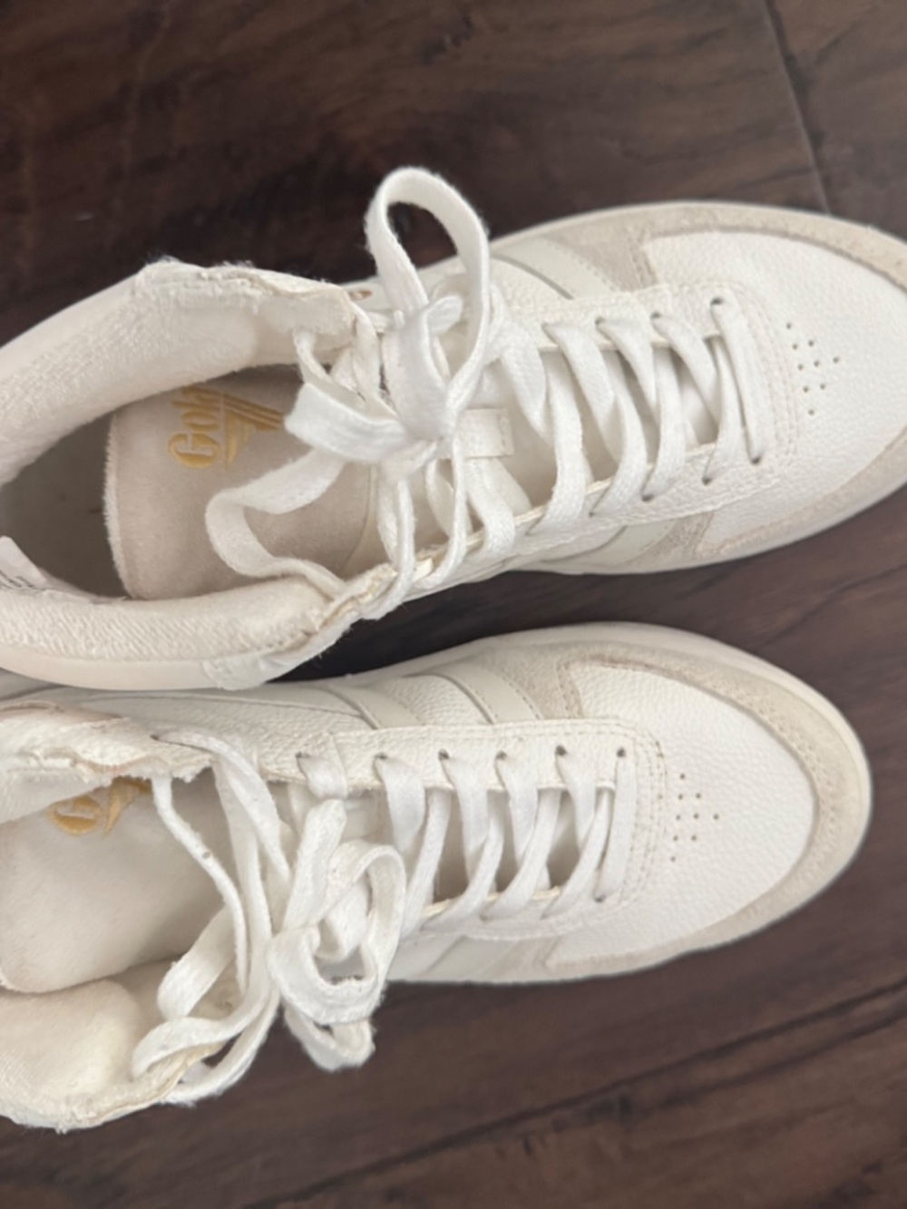 Gola Slam Trident white high top sneakers size 7 - Picture 2 of 4